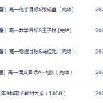 2021暑假 新高一语文、数学、物理、化学预习课-学霸网