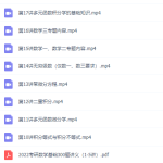 2022张宇数学龙图高端基础300题讲解视频课程-学霸网